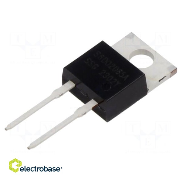 Diode: Schottky rectifying | SiC | THT | 650V | 2A | 60W | TO220AC | tube