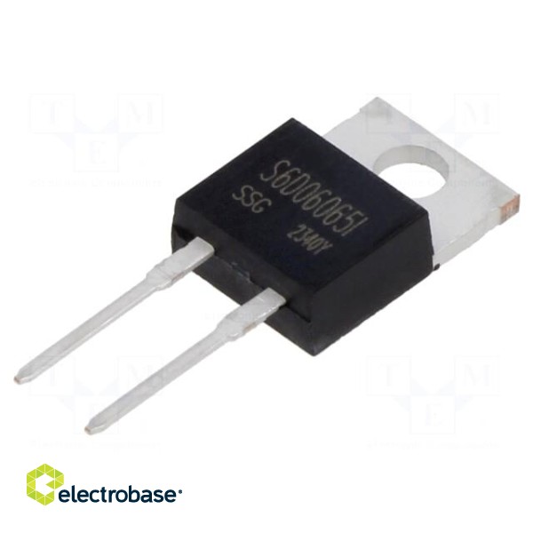 Diode: Schottky rectifying | SiC | THT | 650V | 6A | 88W | TO220ISO | tube