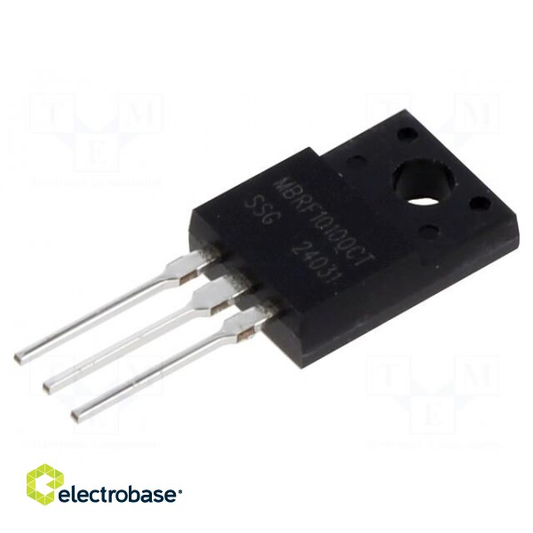 Diode: Schottky rectifying | THT | 100V | 10A | ITO220AB | tube | Ir: 1mA