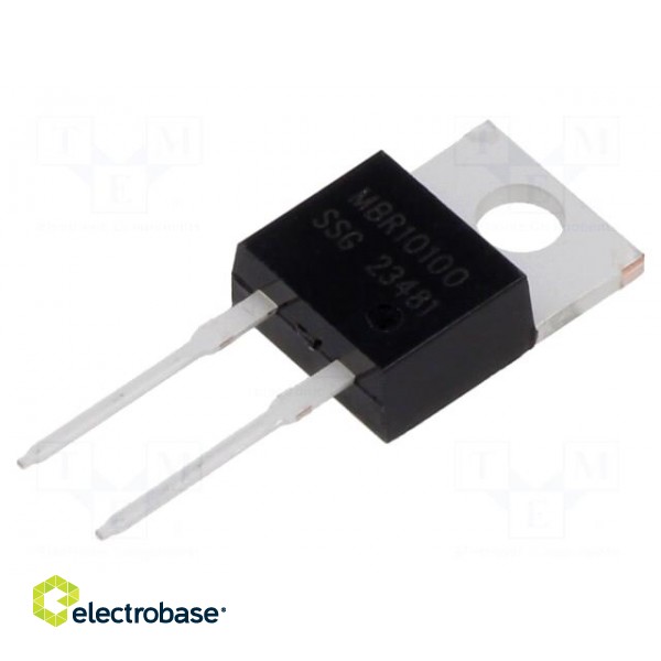 Diode: Schottky rectifying | THT | 100V | 10A | TO220AC | tube | Ir: 1mA
