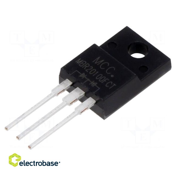 Diode: Schottky rectifying | THT | 100V | 10Ax2 | ITO220AB | tube