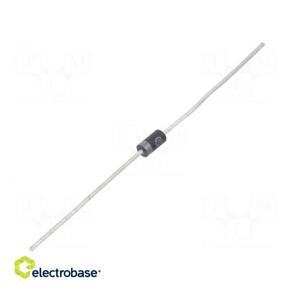 Diode: Schottky rectifying | THT | 100V | 1A | DO41 | bulk | Ufmax: 0.79V