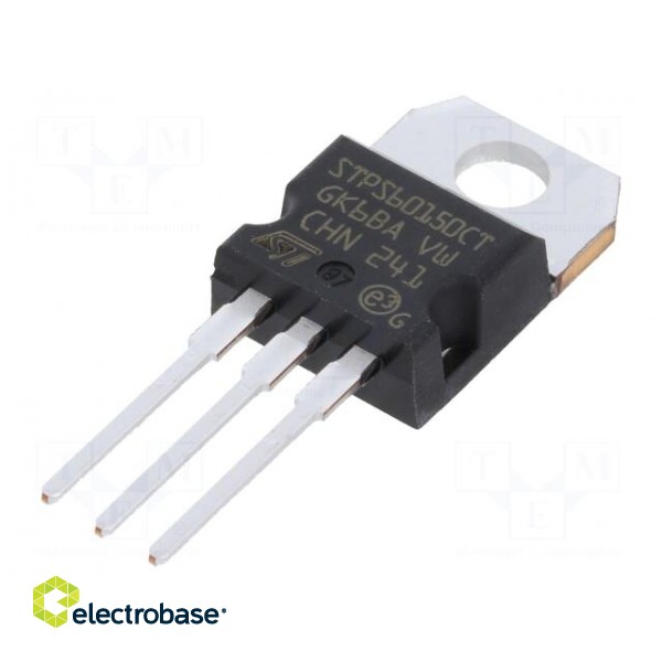 Diode: Schottky rectifying | THT | 150V | 30Ax2 | TO220AB | tube