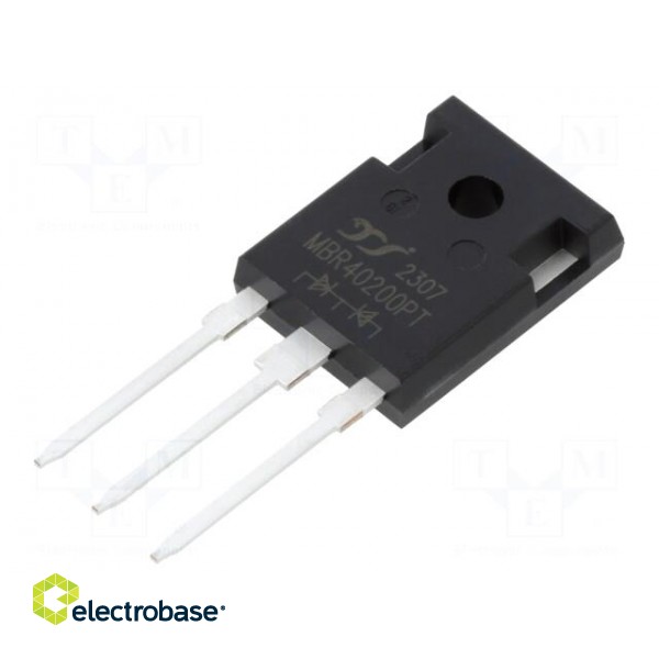 Diode: Schottky rectifying | THT | 200V | 40A | TO247-3 | tube