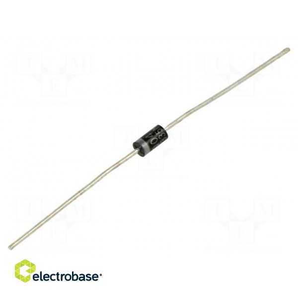 Diode: Schottky rectifying | THT | 40V | 1A | DO41 | tape | Ufmax: 550mV