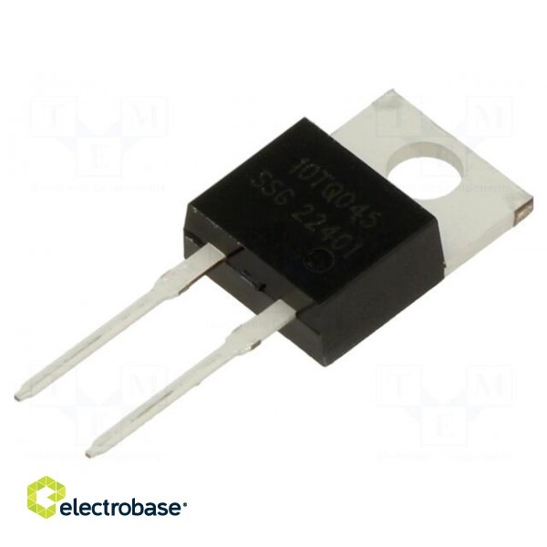 Diode: Schottky rectifying | THT | 45V | 10A | TO220AB | tube | Ir: 2mA