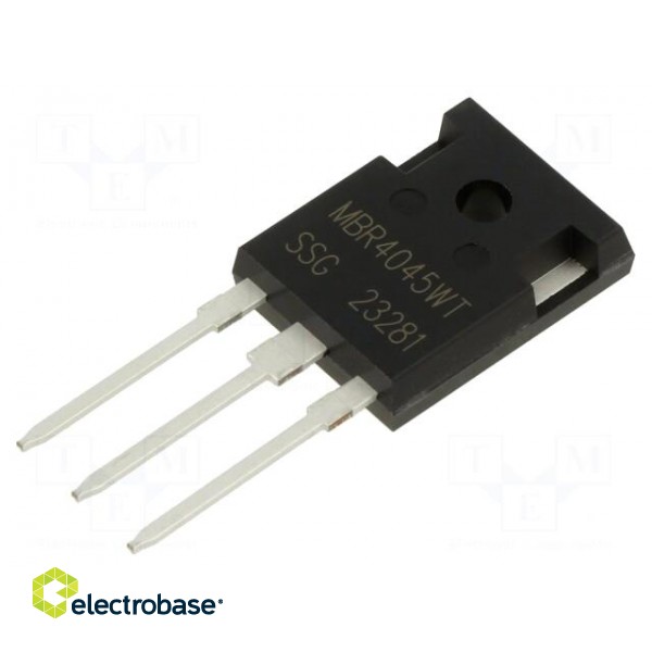 Diode: Schottky rectifying | THT | 45V | 40A | TO247AD | tube | Ir: 1mA