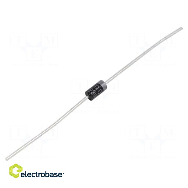 Diode: Schottky rectifying | THT | 50V | 1.1A | DO41 | tape | Ufmax: 760mV