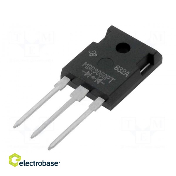 Diode: Schottky rectifying | THT | 60V | 30A | TO247AD | Package: tube
