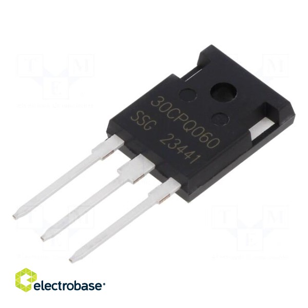 Diode: Schottky rectifying | THT | 60V | 30A | TO247AD | tube | Ir: 800uA