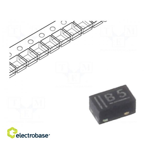 Diode: Zener | 0.25W | 3.6V | SMD | reel,tape | DFN1006-2,SOD882 | Ir: 5uA