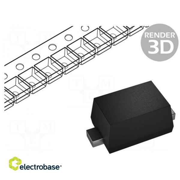 Diode: TVS | 4V | 20A | unidirectional | SOD523 | 300pF