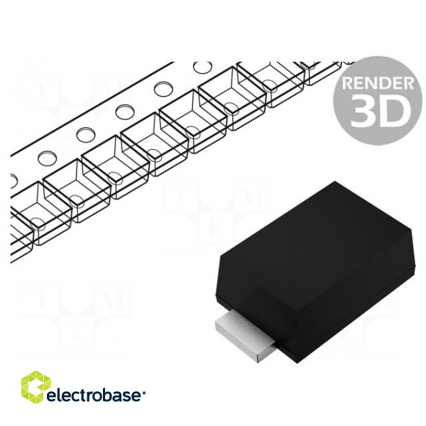 Diode: TVS | 0.2kW | 40÷44.2V | 3.4A | unidirectional | SOD123F