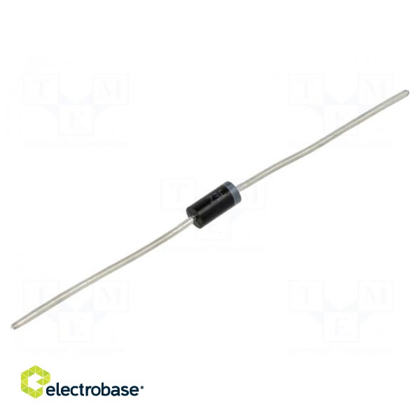 Diode: Zener | 3W | 6.2V | 455mA | Ammo Pack | DO15 | single diode