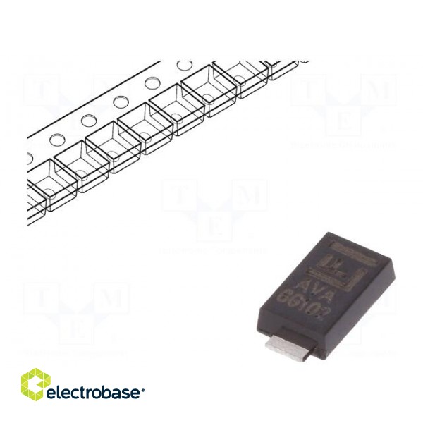 Diode: transil | 600W | 10.6V | 39A | unidirectional | ±5% | DO221AC