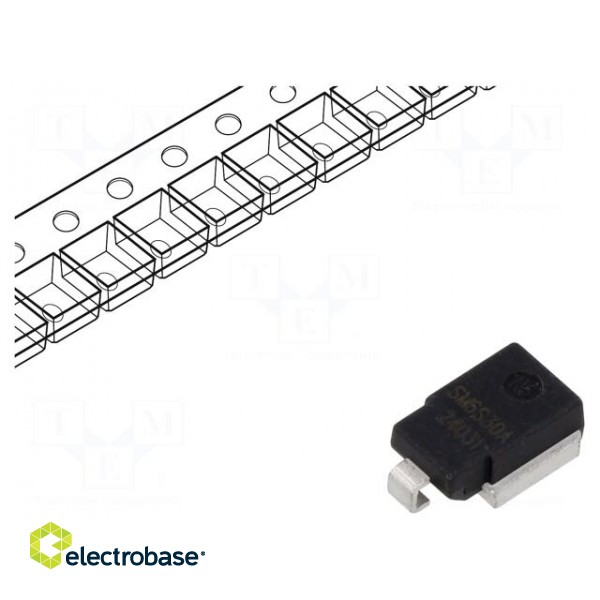 Diode: TVS | 4.6kW | 33.3÷36.8V | 95A | unidirectional | DO218AB | reel