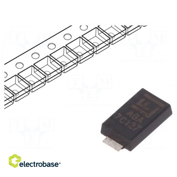 Diode: transil | 600W | 7V | 58.3A | unidirectional | ±5% | DO221AC