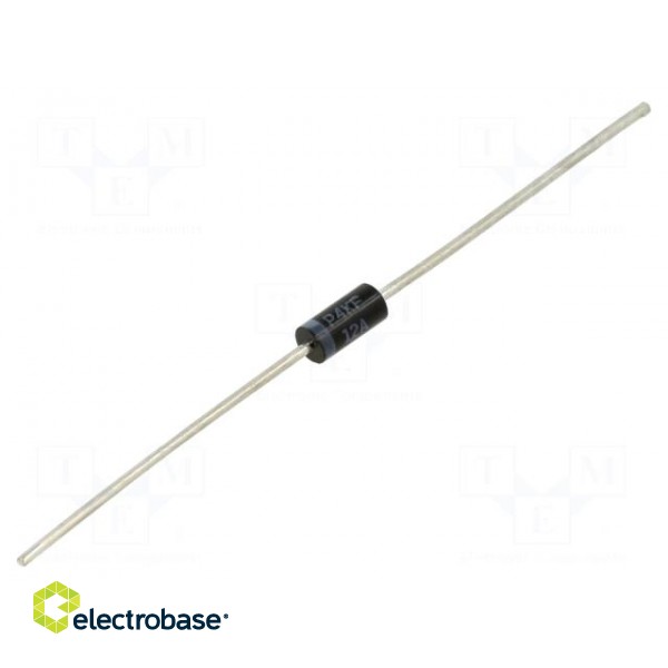 Diode: TVS | 400W | 12V | 25A | unidirectional | ±5% | DO15 | Ammo Pack