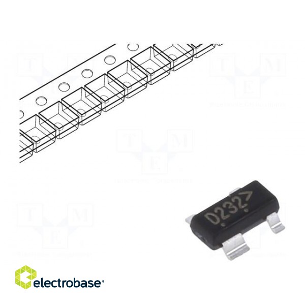 Diode: TVS array | 6.5÷9V | 0.225W | SOT143 | Features: ESD protection