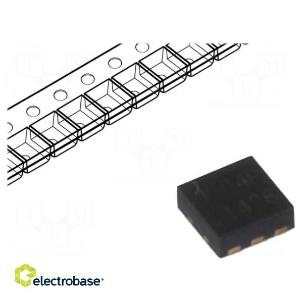Diode: diode networks | 6V | 6A | unidirectional | 150W | SLP1616P6
