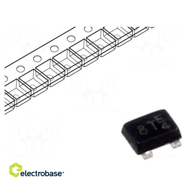 Diode: TVS array | 5.8÷10.2V | SOT523 | Features: ESD protection