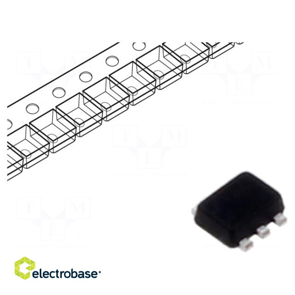 Diode: TVS array | 6.1V | 30W | SOT666IP | Features: ESD protection