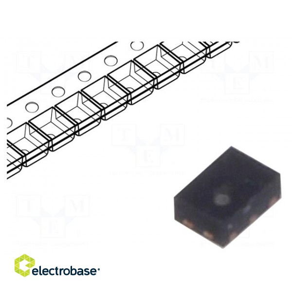 Diode: Transil array | 6.1V | 3A | common anode | 30W | MicroQFN фото 1