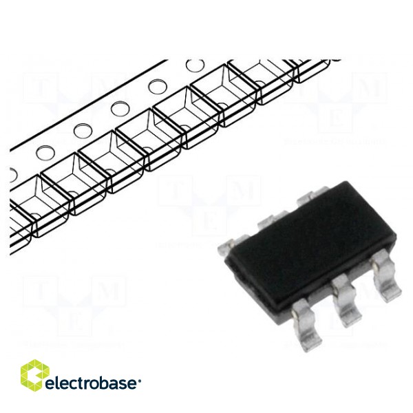 Diode: Transil array | 6.1V | unidirectional,common anode,double
