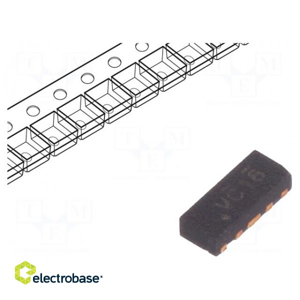 Diode: TVS array | 6V | DFN10 | Features: ESD protection | Ch: 4
