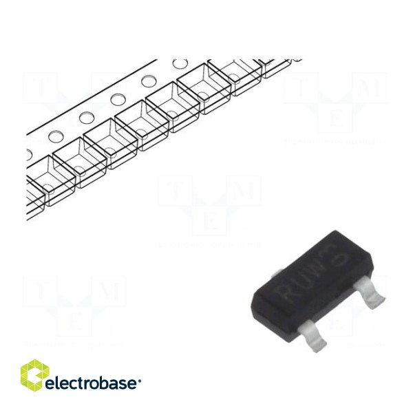 Diode: transil | 24W | 9.1V | 1.7A | SOT23 | Features: ESD protection фото 1