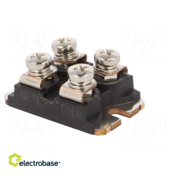 Module: diode | double independent | 400V | If: 100Ax2 | ISOTOP | screw image 8