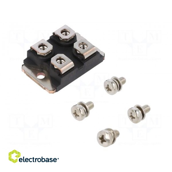 Module: diode | double independent | 400V | If: 60Ax2 | ISOTOP | screw image 1