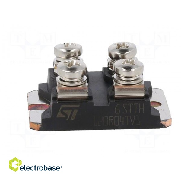 Module: diode | double independent | 400V | If: 60Ax2 | ISOTOP | screw image 3
