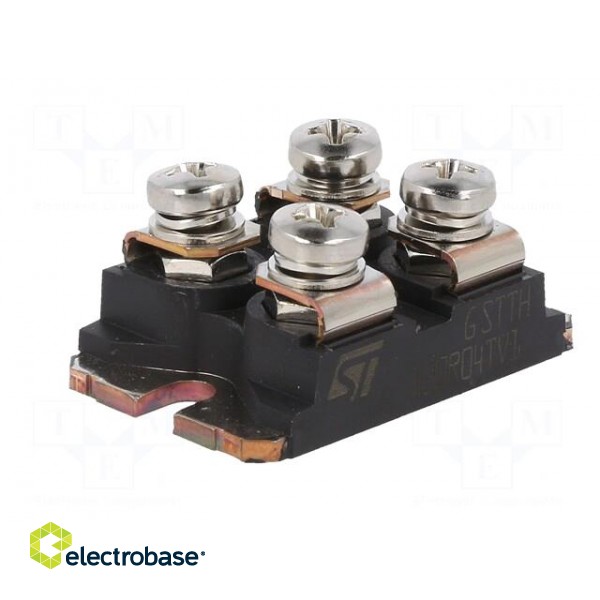 Module: diode | double independent | 400V | If: 60Ax2 | ISOTOP | screw image 2