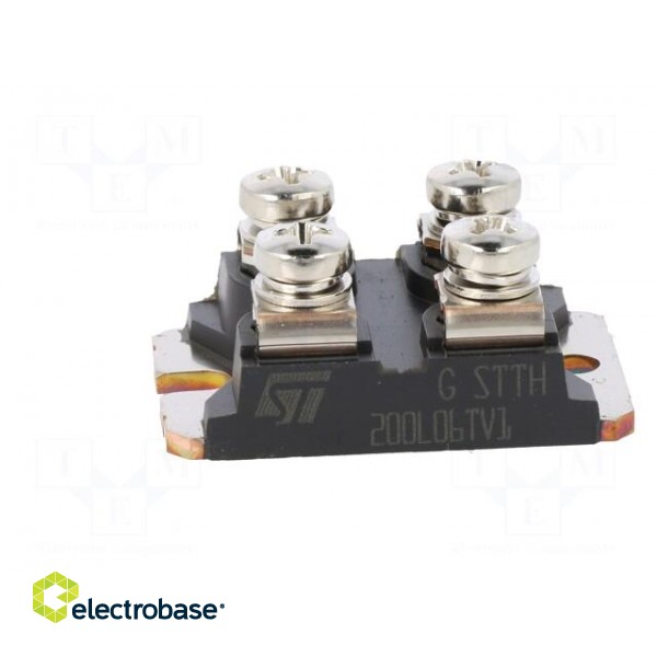 Module: diode | double independent | 600V | If: 100Ax2 | ISOTOP | screw фото 3