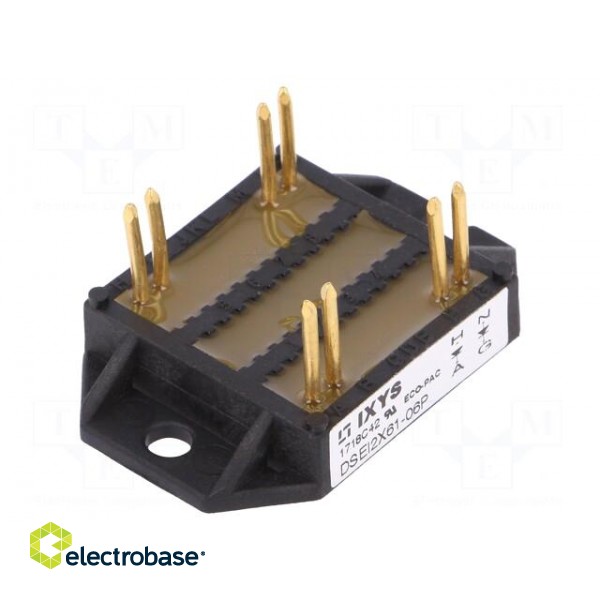 Module: diode | double independent | 600V | If: 2x60A | ECO-PAC 1 | THT фото 1