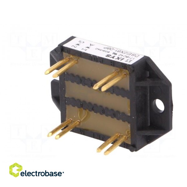 Module: diode | double independent | 600V | If: 60Ax2 | ECO-PAC 1 | THT image 4