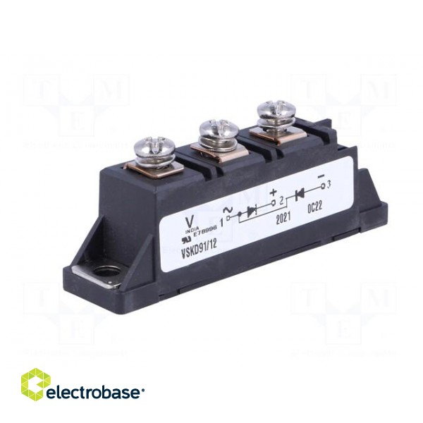 Module: diode | double series | 1.2kV | If: 100A | ADD-A-Pak,TO240AA image 2