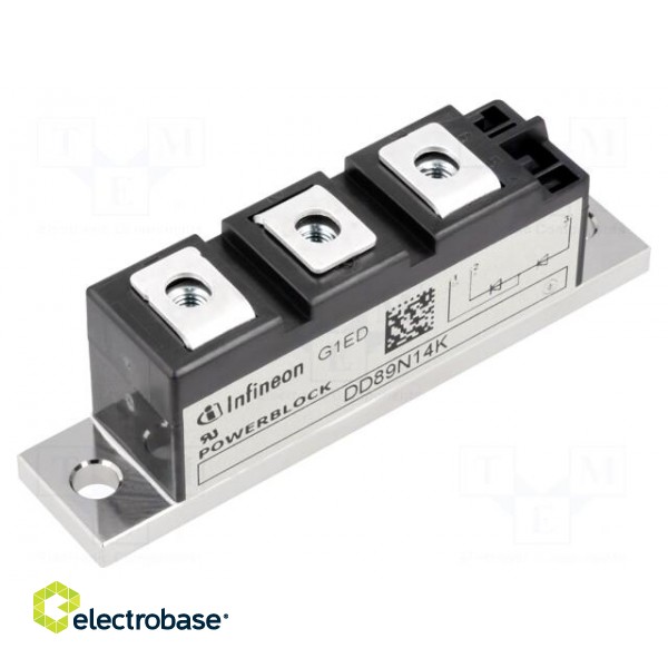 Module: diode | double series | 1.4kV | If: 89A | BG-PB20-1 | Ifsm: 2.4kA image 1