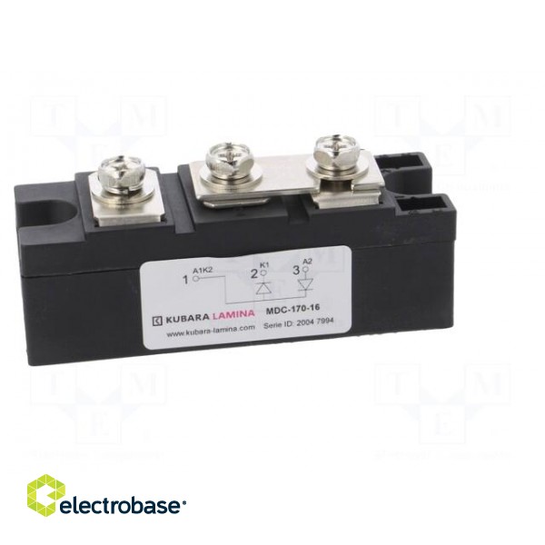 Module: diode | double series | 1.6kV | If: 170A | 34MM | Ufmax: 1.85V фото 7