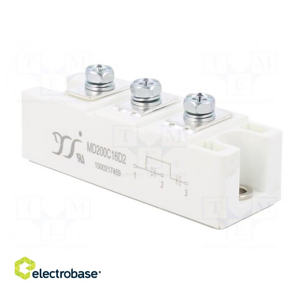Module: diode | double series | 1.6kV | If: 200A | D2 | Ufmax: 1.22V image 4