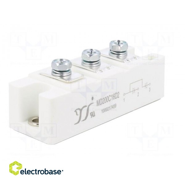 Module: diode | double series | 1.6kV | If: 200A | D2 | Ufmax: 1.22V image 2