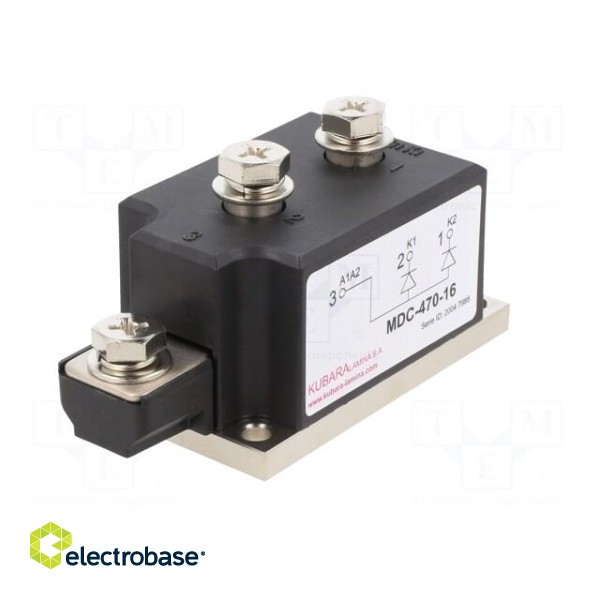 Module: diode | double series | 1.6kV | If: 470A | 52MM | Ufmax: 1.1V image 2