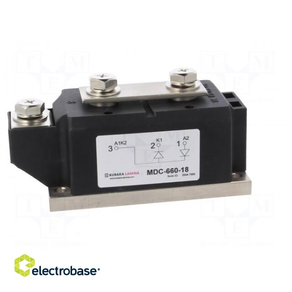 Module: diode | double series | 1.8kV | If: 660A | 62MM | Ufmax: 1.11V image 7