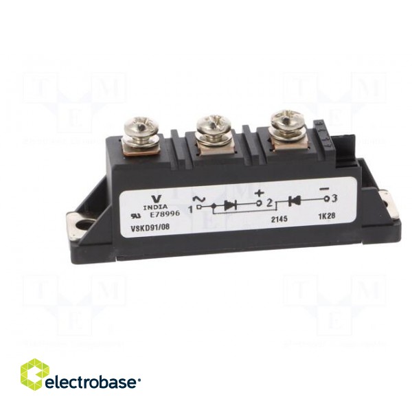 Module: diode | double series | 800V | If: 100A | ADD-A-Pak,TO240AA фото 3
