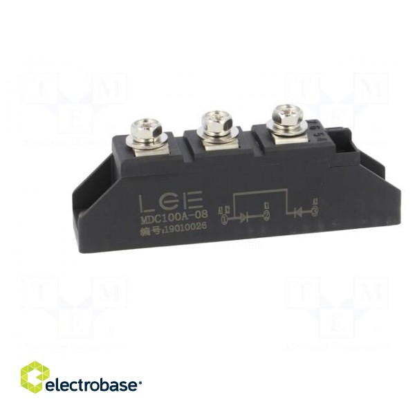 Module: diode | double series | 800V | If: 100A | M01H | Ufmax: 1.45V paveikslėlis 3