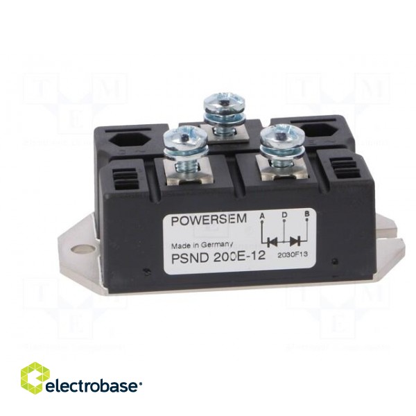 Module: diode | common anode,double | 1.2kV | If: 312A | PWS-E | screw image 3