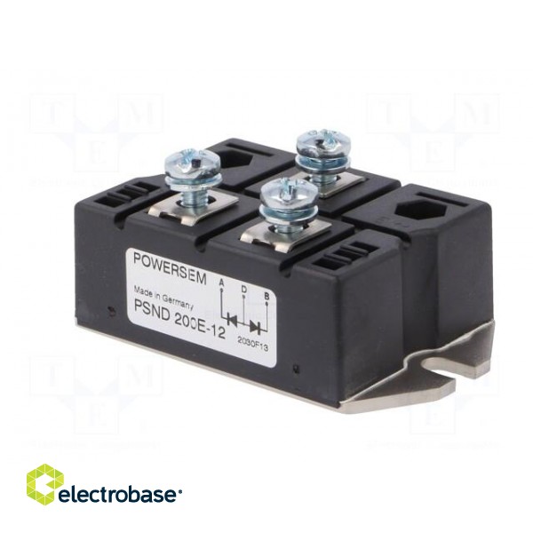 Module: diode | common anode,double | 1.2kV | If: 312A | PWS-E | screw фото 4