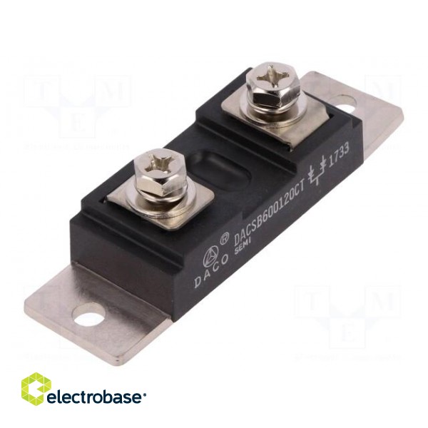 Module: diode | double,common cathode | 1.2kV | If: 300Ax2 | screw