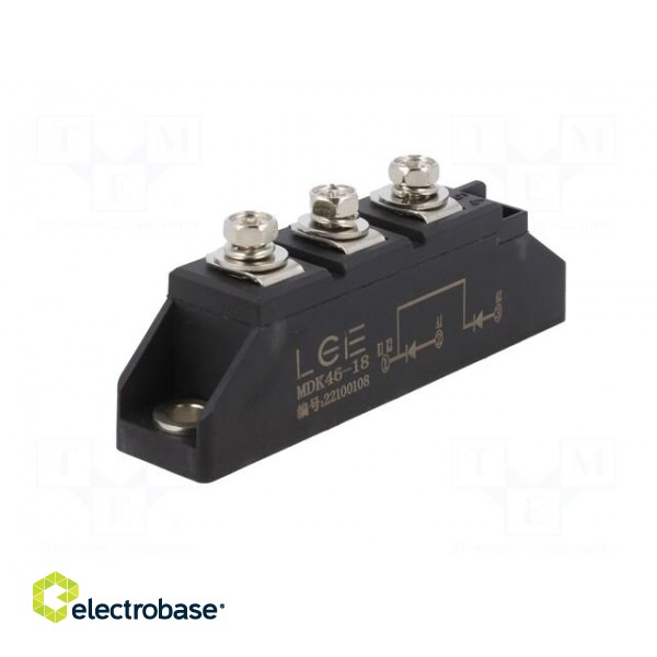 Module: diode | double,common cathode | 1.8kV | If: 46A | M01H | screw paveikslėlis 2